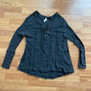 Free People Thermal Crisscross Top